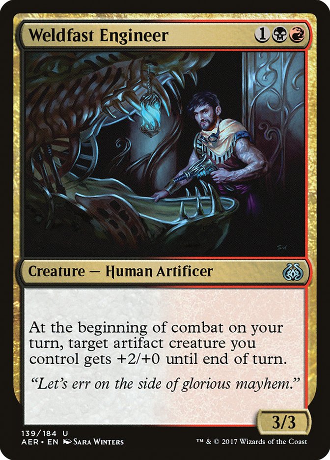Weldfast Engineer 139 (Aether Revolt)  - Foil | Good Games Adelaide SA