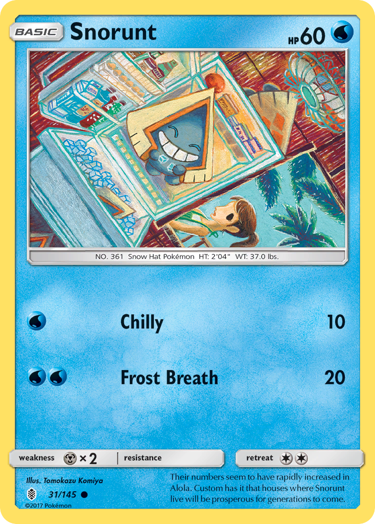 Snorunt (31/145) [Sun & Moon: Guardians Rising] | Good Games Adelaide SA