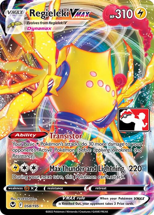 Regieleki VMAX Series 3/4 058/195 (Prize Pack Series Cards)  - Holofoil | Good Games Adelaide SA