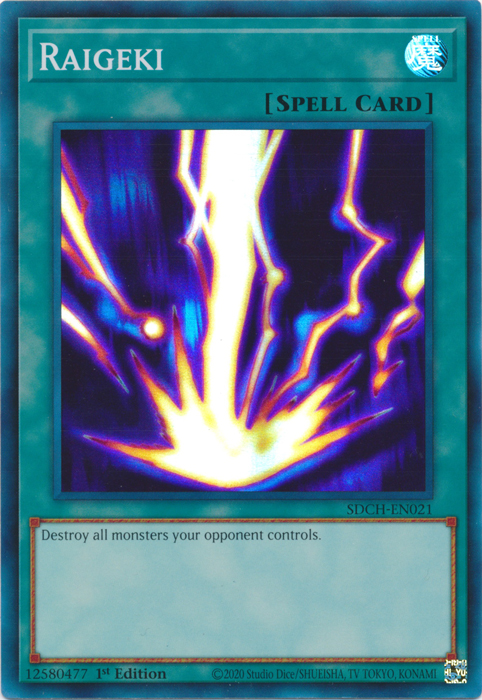 Raigeki [SDCH-EN021] Super Rare | Good Games Adelaide SA
