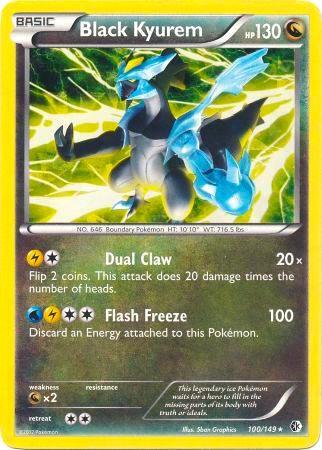 Black Kyurem 100 149 BW Boundaries Crossed 100/149 (Deck Exclusives)  - Holofoil | Good Games Adelaide SA