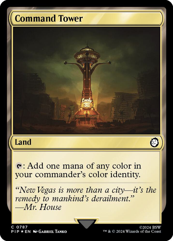 Command Tower Surge Foil 787 (Universes Beyond: Fallout)  - Foil | Good Games Adelaide SA