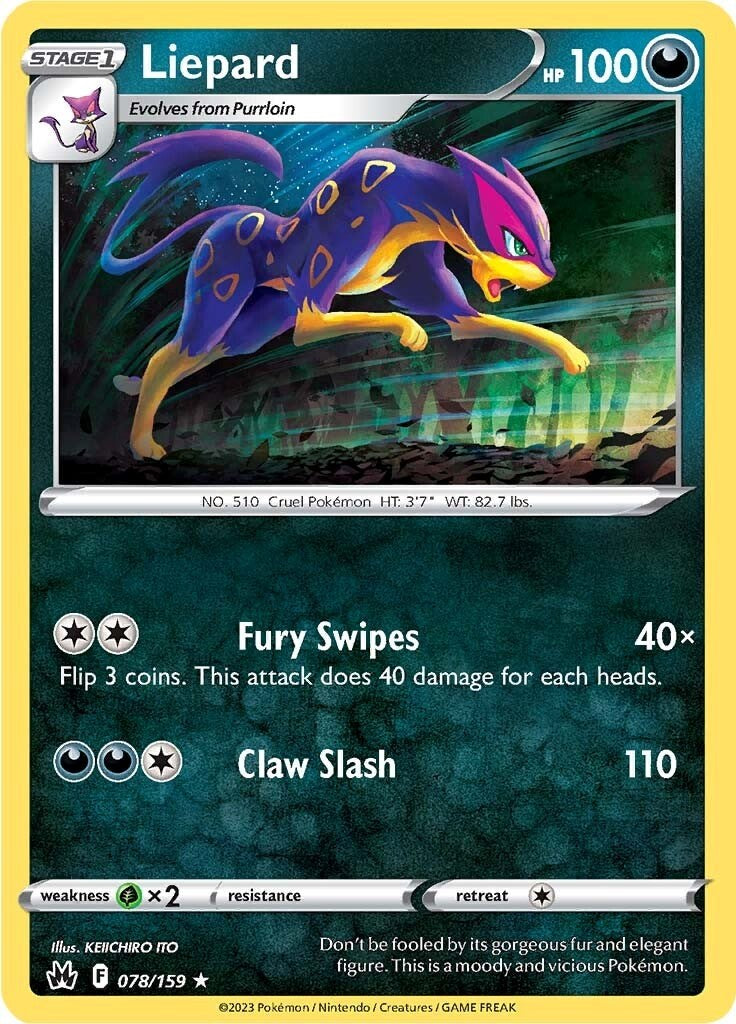Liepard (078/159) [Sword & Shield: Crown Zenith] | Good Games Adelaide SA