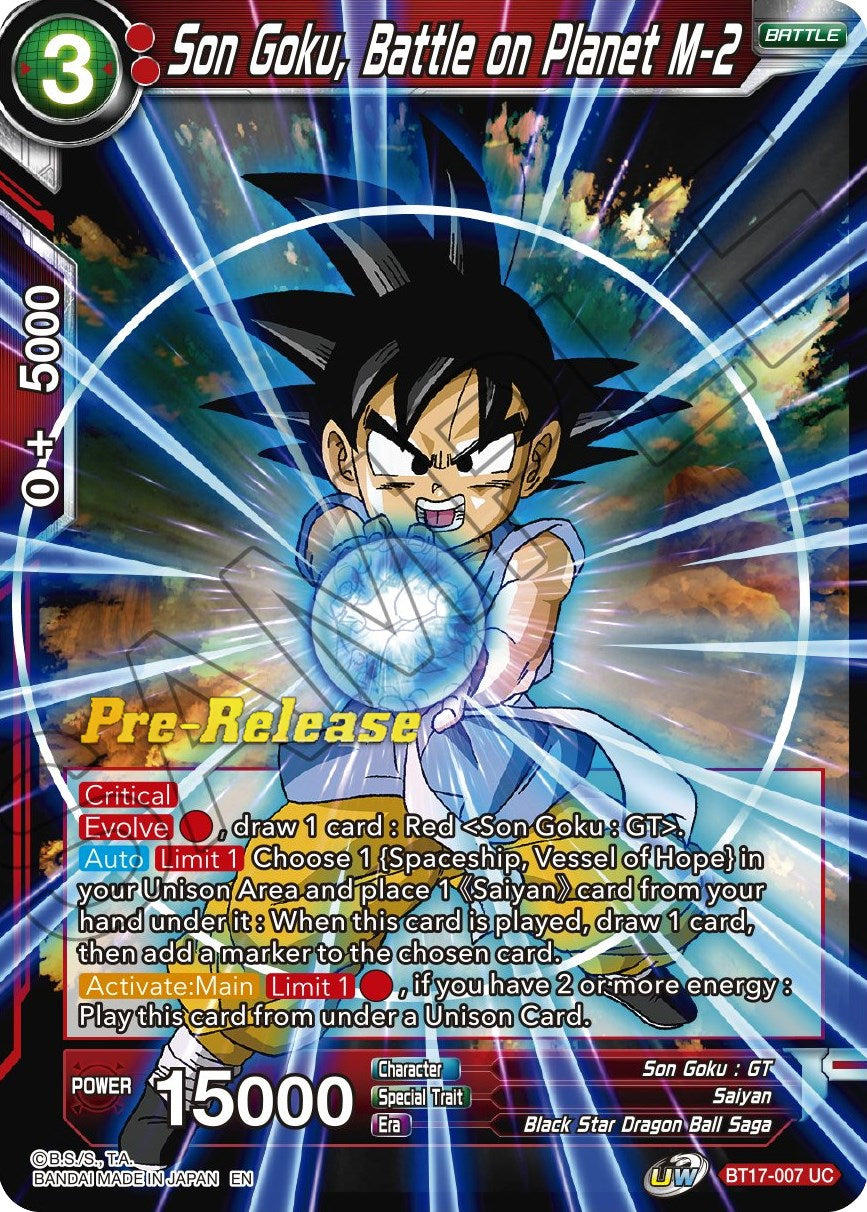 Son Goku, Battle on Planet M-2 (BT17-007) [Ultimate Squad Prerelease Promos] | Good Games Adelaide SA