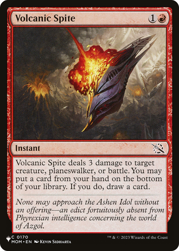 Volcanic Spite [The List Reprints] | Good Games Adelaide SA