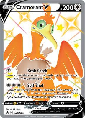 Cramorant V SWSH086 (SWSH: Sword & Shield Promo Cards)  - Holofoil | Good Games Adelaide SA