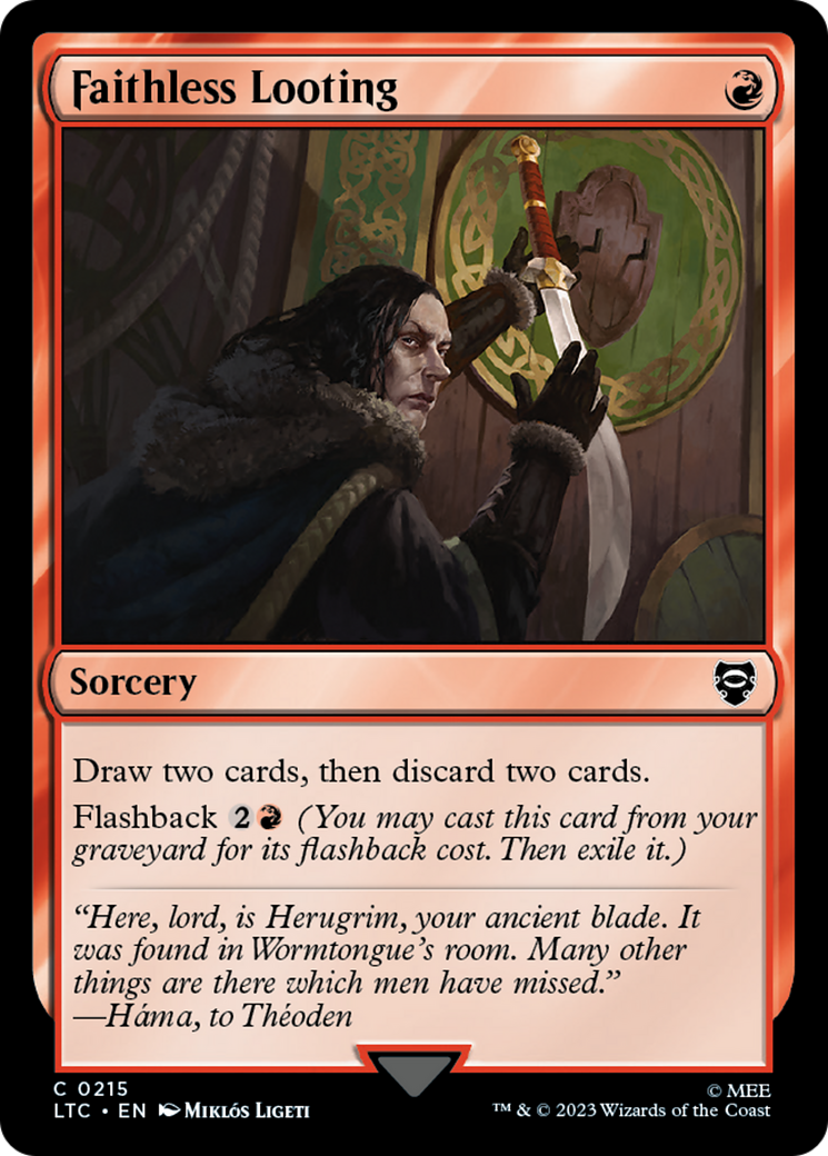 Faithless Looting [The Lord of the Rings: Tales of Middle-Earth Commander] | Good Games Adelaide SA