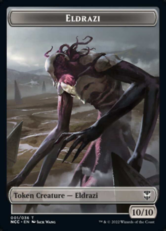 Eldrazi // Human Soldier Double-sided Token [Streets of New Capenna Commander Tokens] | Good Games Adelaide SA