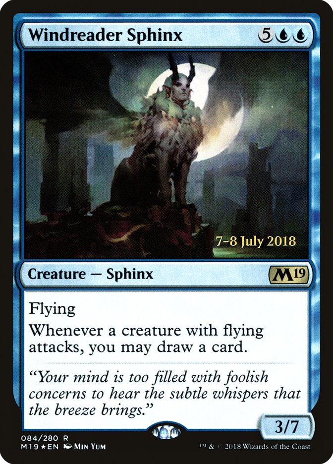 Windreader Sphinx [Core Set 2019 Promos] | Good Games Adelaide SA