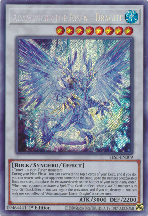 Adamancipator Risen - Dragite [SESL-EN009] Secret Rare | Good Games Adelaide SA