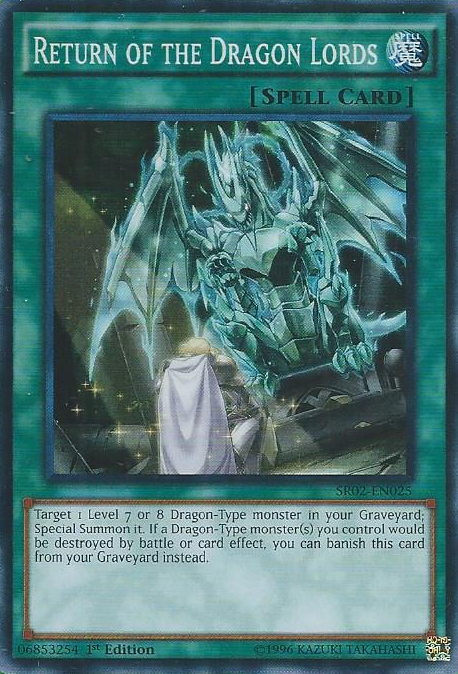 Return of the Dragon Lords [SR02-EN025] Super Rare | Good Games Adelaide SA