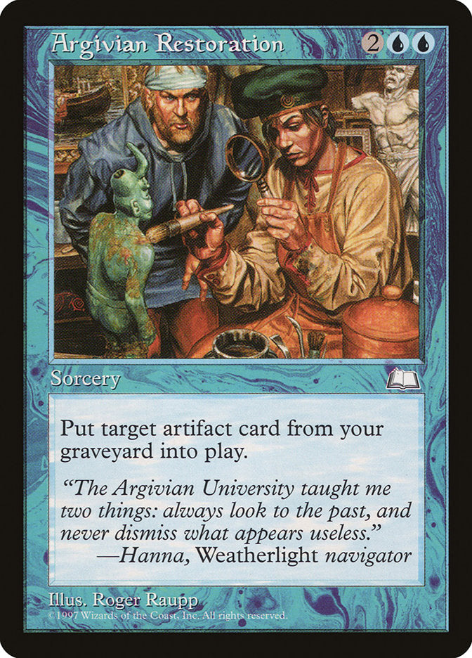 Argivian Restoration [Weatherlight] | Good Games Adelaide SA