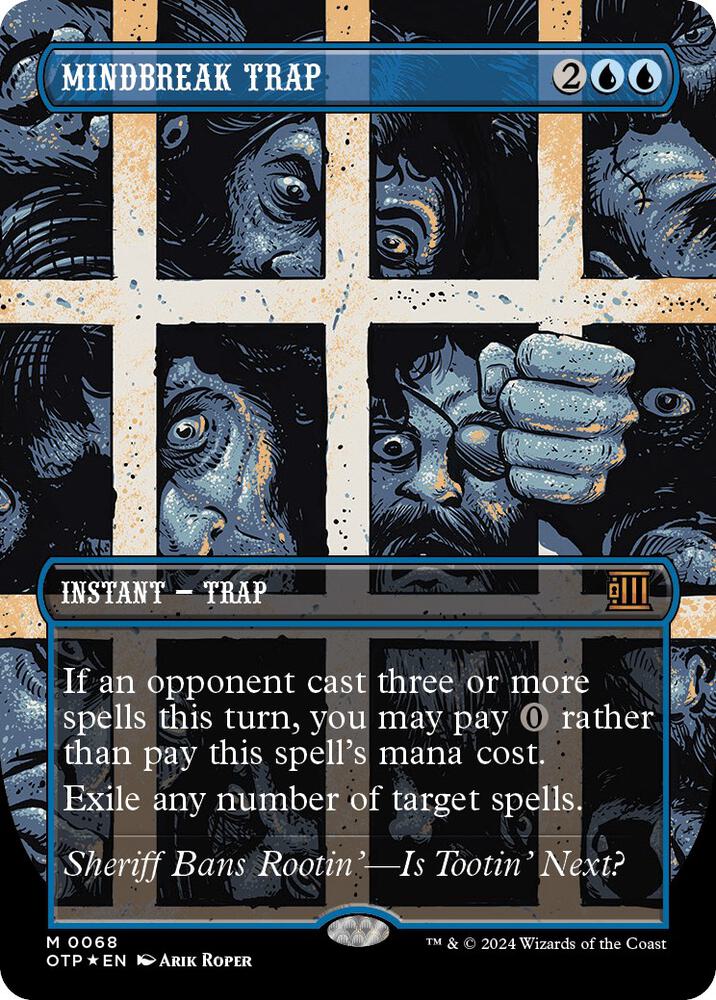 Mindbreak Trap 68 (Outlaws of Thunder Junction: Breaking News)  - Foil | Good Games Adelaide SA