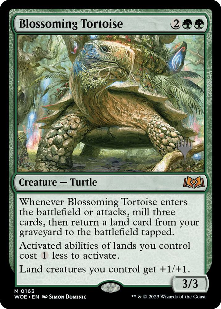 Blossoming Tortoise 163 (Promo Pack: Wilds of Eldraine)  | Good Games Adelaide SA