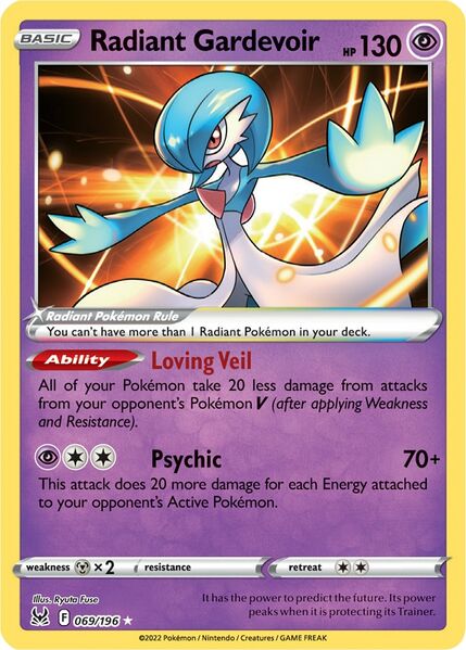 Radiant Gardevoir (069/196) [Prize Pack Series Three] | Good Games Adelaide SA