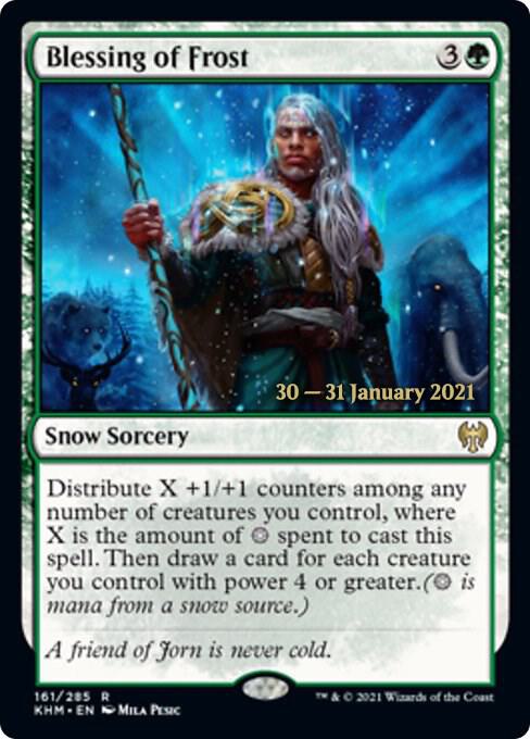 Blessing of Frost 161 (Prerelease Cards)  - Foil | Good Games Adelaide SA