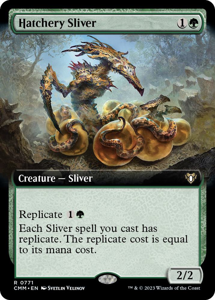 Hatchery Sliver 771 (Commander Masters)  - Extended Art Foil | Good Games Adelaide SA