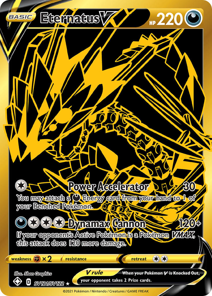 Eternatus V (SV121/SV122) [Sword & Shield: Shining Fates] | Good Games Adelaide SA