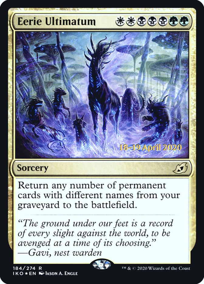Eerie Ultimatum  [Ikoria: Lair of Behemoths Prerelease Promos] | Good Games Adelaide SA