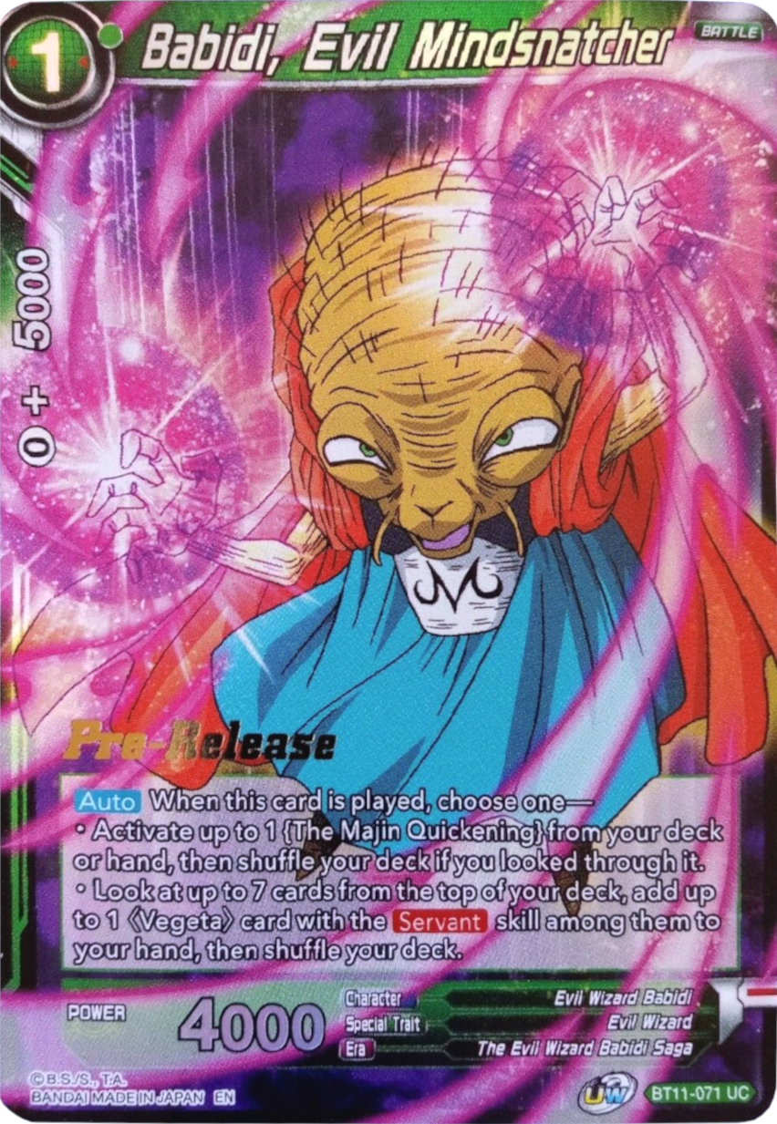 Babidi, Evil Mindsnatcher (Vermilion Bloodline) [BT11-071] | Good Games Adelaide SA