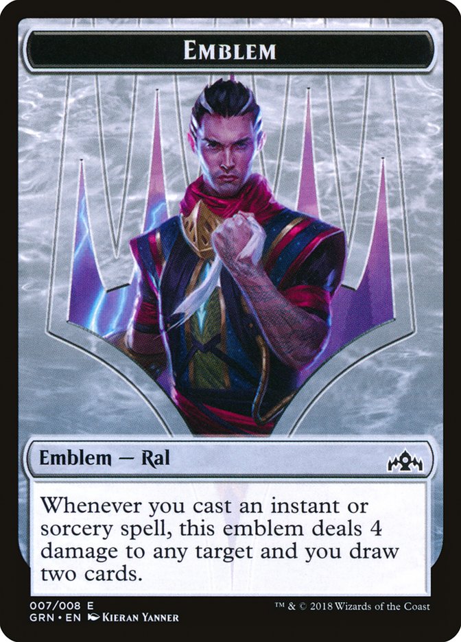 Emblem - Ral, Izzet Viceroy [Guilds of Ravnica Tokens] | Good Games Adelaide SA