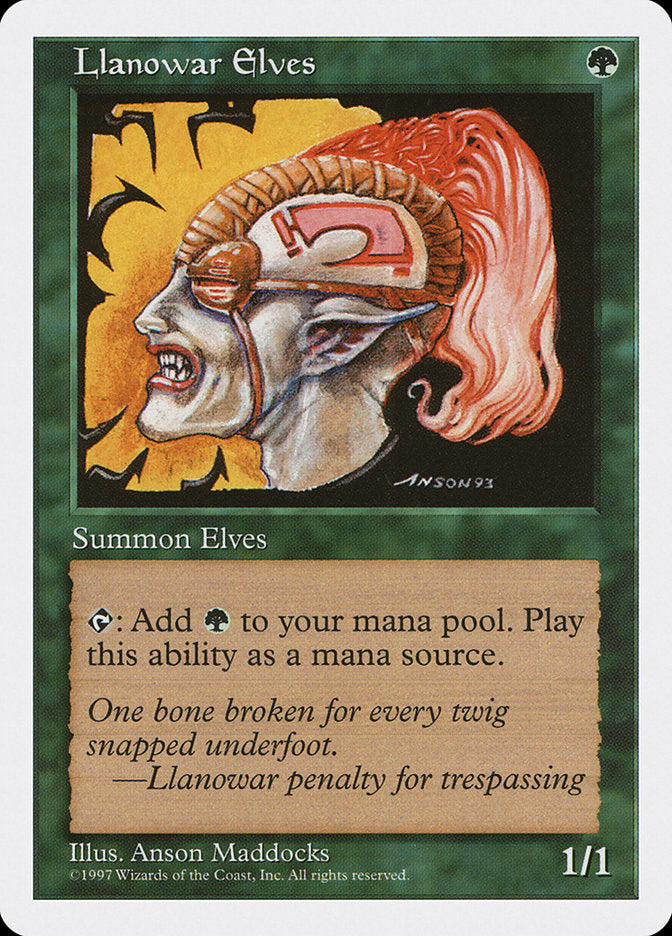 Llanowar Elves [Fifth Edition] | Good Games Adelaide SA