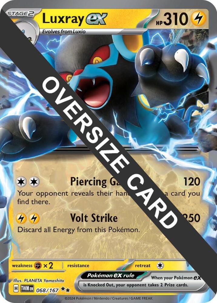 Luxray ex 068 167 Meddling Sparks Premium Collection 068/167 (Jumbo Cards)  - Holofoil | Good Games Adelaide SA