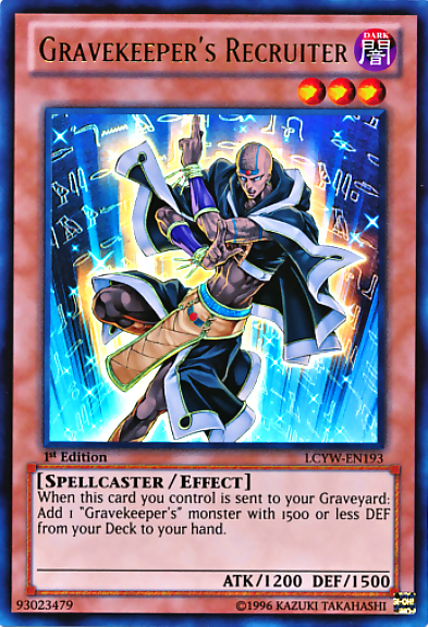 Gravekeeper's Recruiter [LCYW-EN193] Ultra Rare | Good Games Adelaide SA