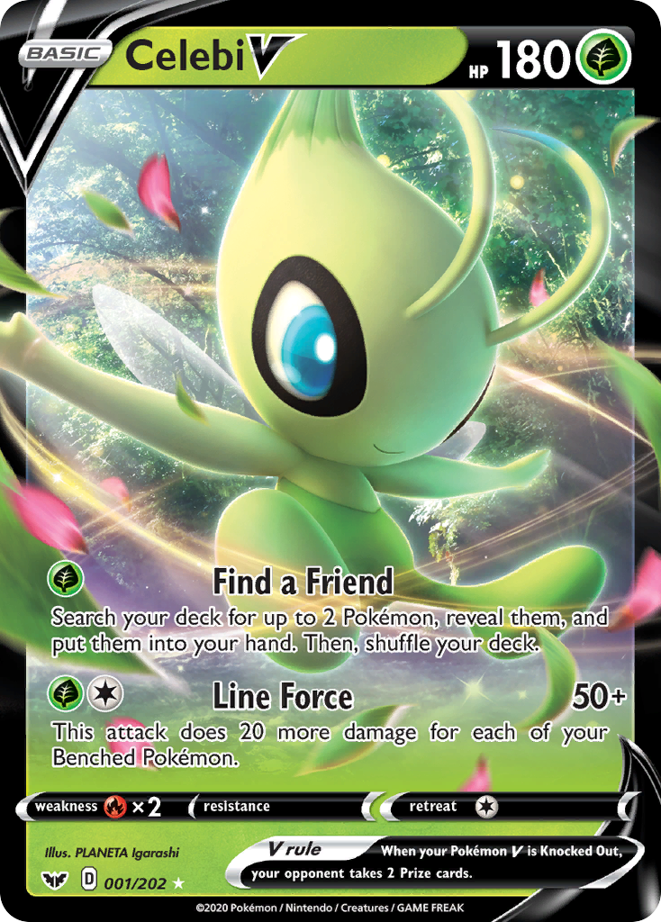 Celebi V (001/202) [Sword & Shield: Base Set] | Good Games Adelaide SA