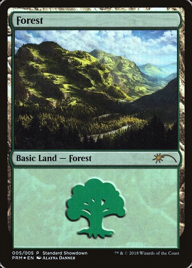 Forest 5 (Standard Showdown Promos)  - Foil | Good Games Adelaide SA