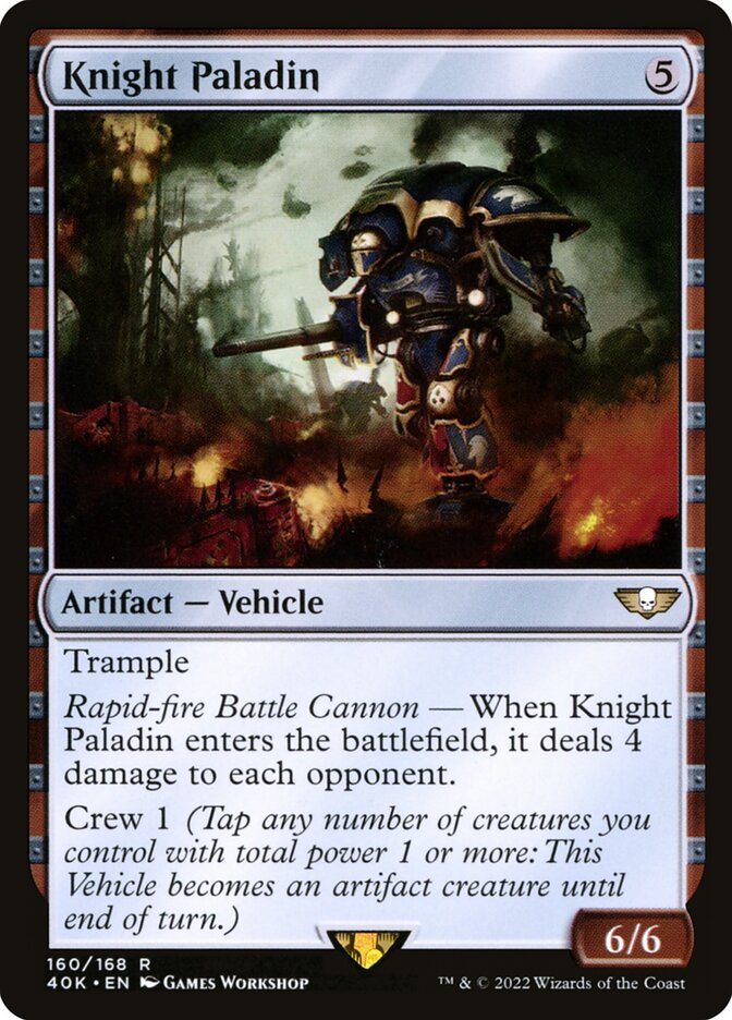 Knight Paladin 160 (Universes Beyond: Warhammer 40,000)  | Good Games Adelaide SA