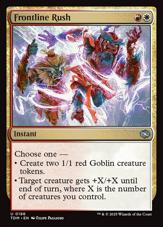 Frontline Rush 186 (Tarkir: Dragonstorm)  - Foil | Good Games Adelaide SA