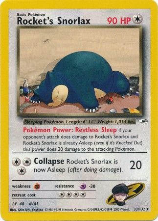 Rocket's Snorlax (33/132) [Gym Heroes Unlimited] | Good Games Adelaide SA