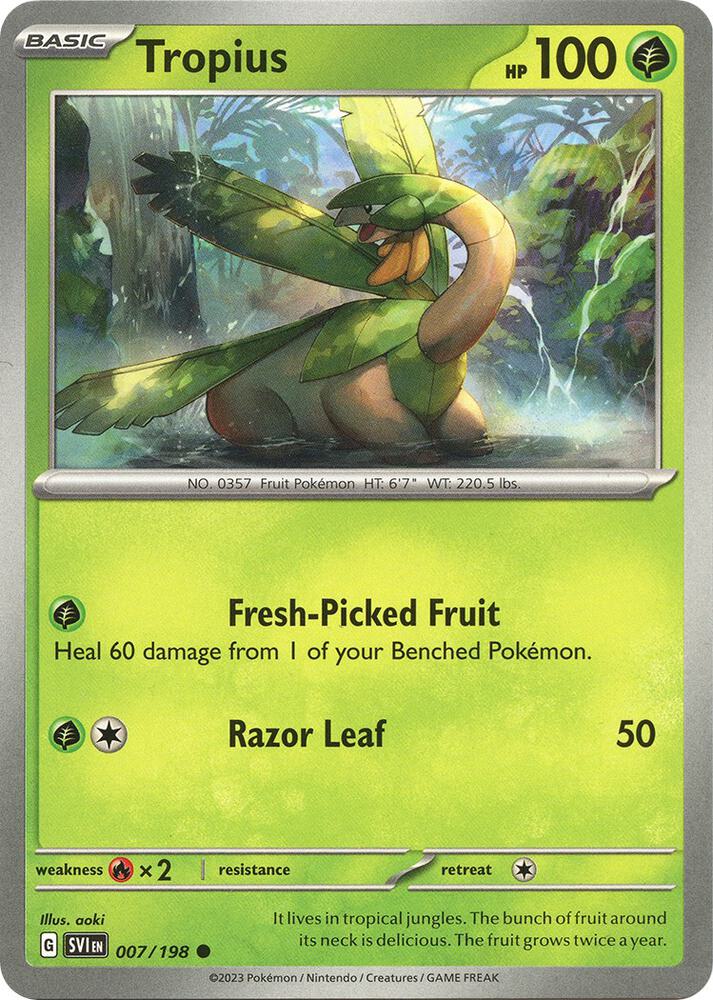 Tropius 007/198 (SV01: Scarlet & Violet Base Set)  | Good Games Adelaide SA