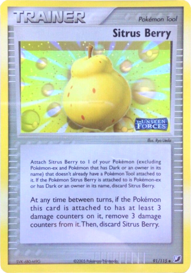 Sitrus Berry (91/115) (Stamped) [EX: Unseen Forces] | Good Games Adelaide SA