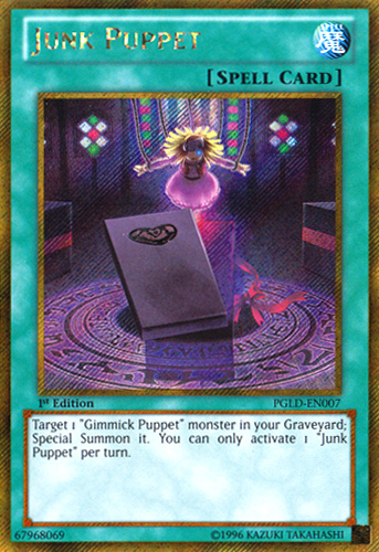 Junk Puppet [PGLD-EN007] Gold Secret Rare | Good Games Adelaide SA