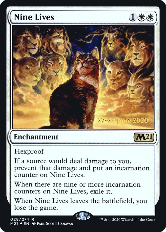 Nine Lives  [Core Set 2021 Prerelease Promos] | Good Games Adelaide SA