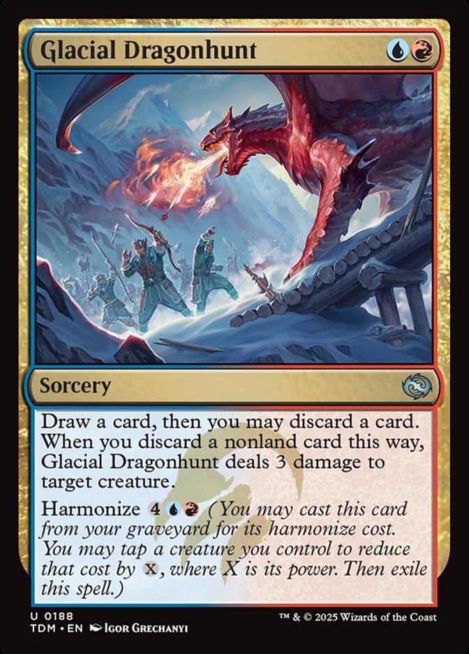 Glacial Dragonhunt 188 (Tarkir: Dragonstorm)  | Good Games Adelaide SA