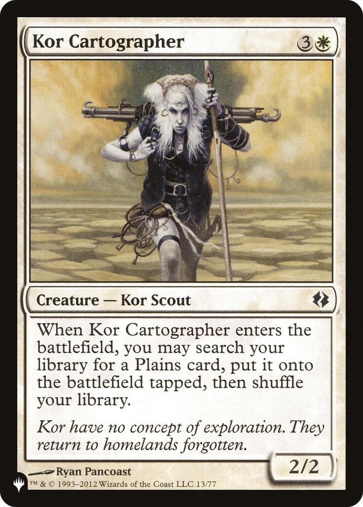 Kor Cartographer 13/77 (The List Reprints)  | Good Games Adelaide SA