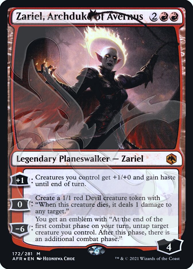 Zariel, Archduke of Avernus (Ampersand Promo) [Dungeons & Dragons: Adventures in the Forgotten Realms Promos] | Good Games Adelaide SA