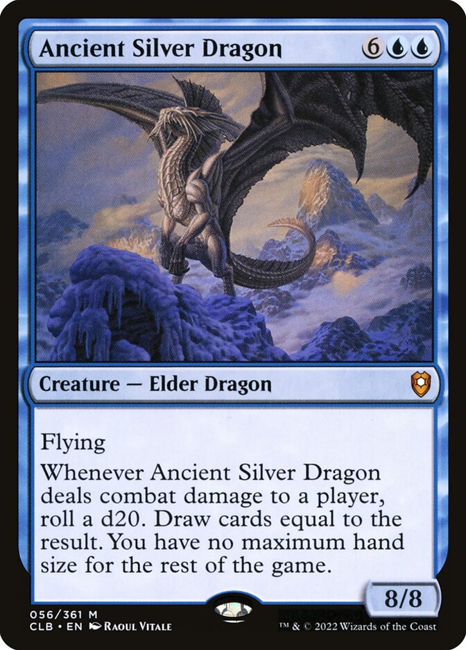 Ancient Silver Dragon 56 (Commander Legends: Battle for Baldur's Gate)  - Foil | Good Games Adelaide SA