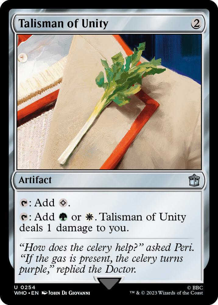 Talisman of Unity 254 (Universes Beyond: Doctor Who)  - Foil | Good Games Adelaide SA