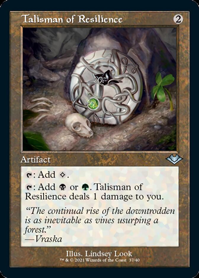 Talisman of Resilience (Retro Etched Foil) [Modern Horizons 1] | Good Games Adelaide SA