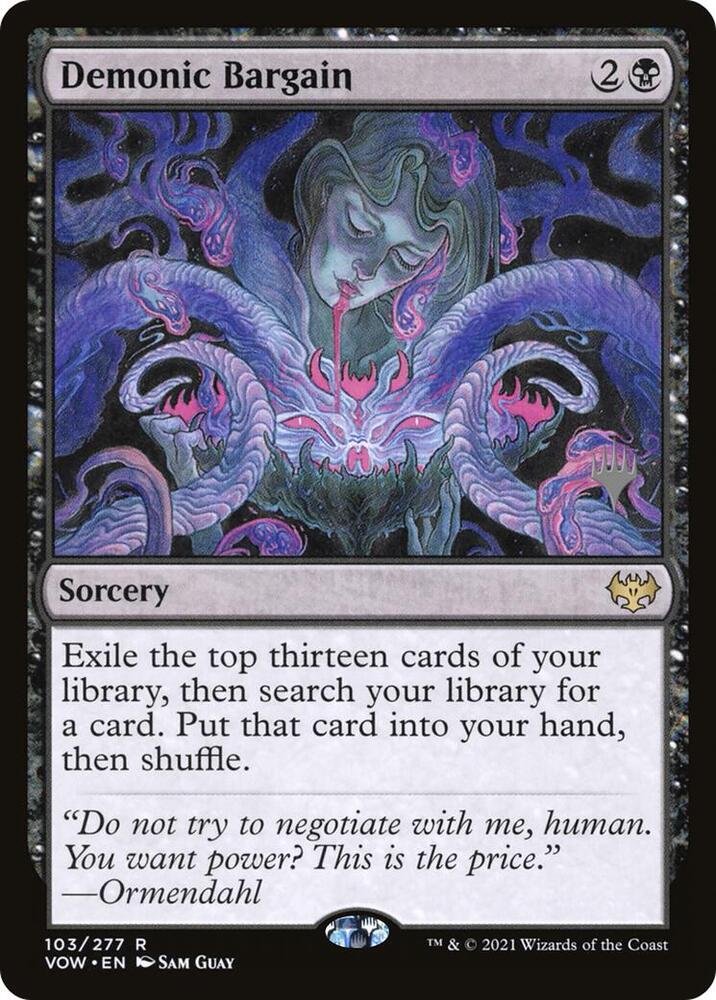 Demonic Bargain 103 (Promo Pack: Duskmourn: House of Horror)  | Good Games Adelaide SA