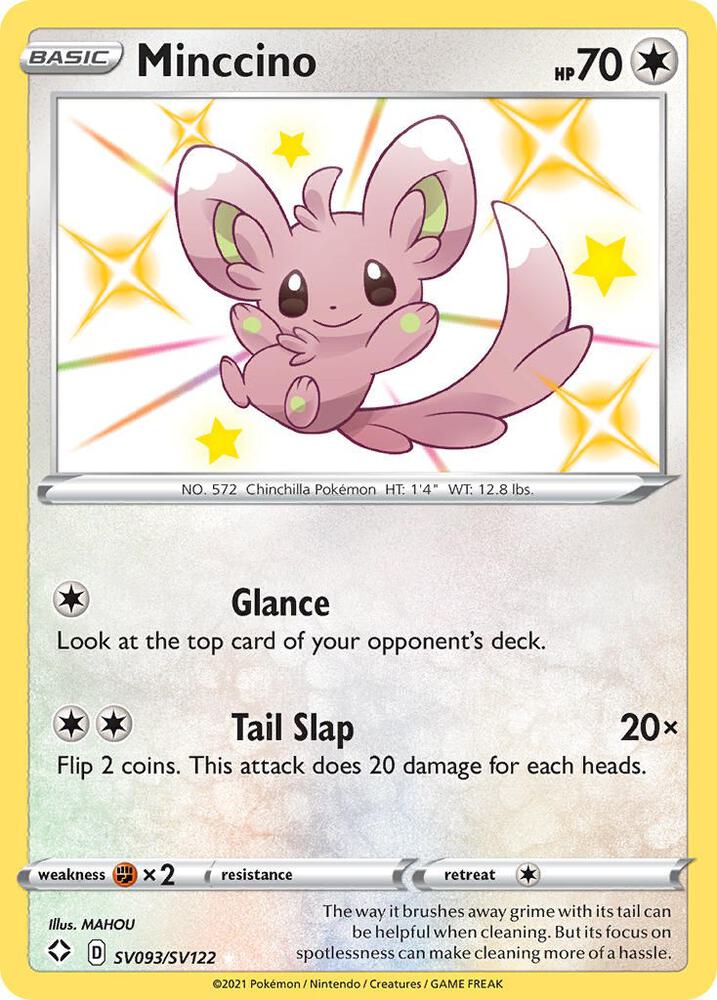 Minccino SV093/SV122 (Shining Fates: Shiny Vault)  - Holofoil | Good Games Adelaide SA