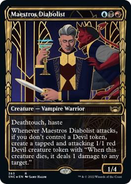 Maestros Diabolist Gilded Foil 383 (Streets of New Capenna)  - Foil | Good Games Adelaide SA