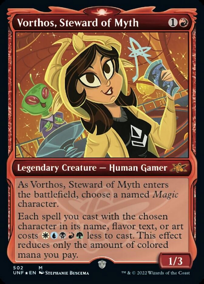 Vorthos, Steward of Myth (Showcase) (Galaxy Foil) [Unfinity] | Good Games Adelaide SA