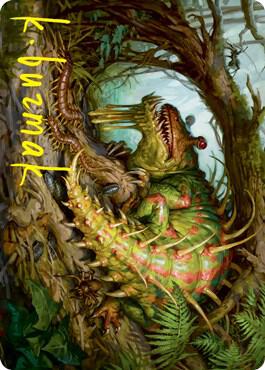 Blex Vexing Pest Art Card Gold Stamped Signature 22 (Art Series: Strixhaven)  | Good Games Adelaide SA