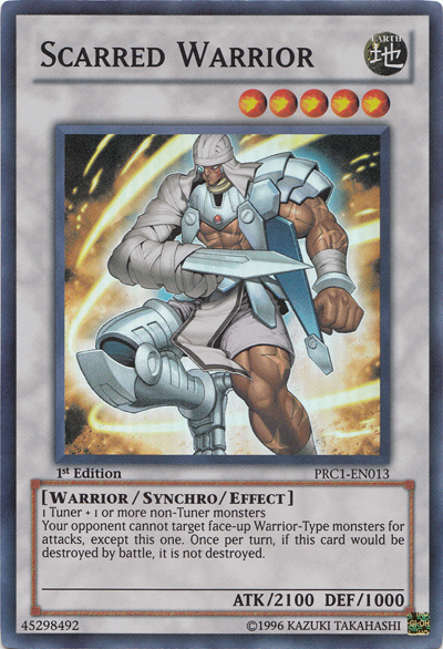 Scarred Warrior [PRC1-EN013] Super Rare | Good Games Adelaide SA