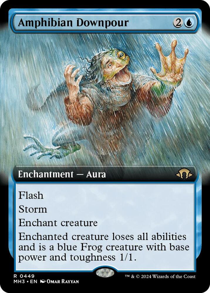 Amphibian Downpour 449 (Modern Horizons 3)  - Extended Art | Good Games Adelaide SA
